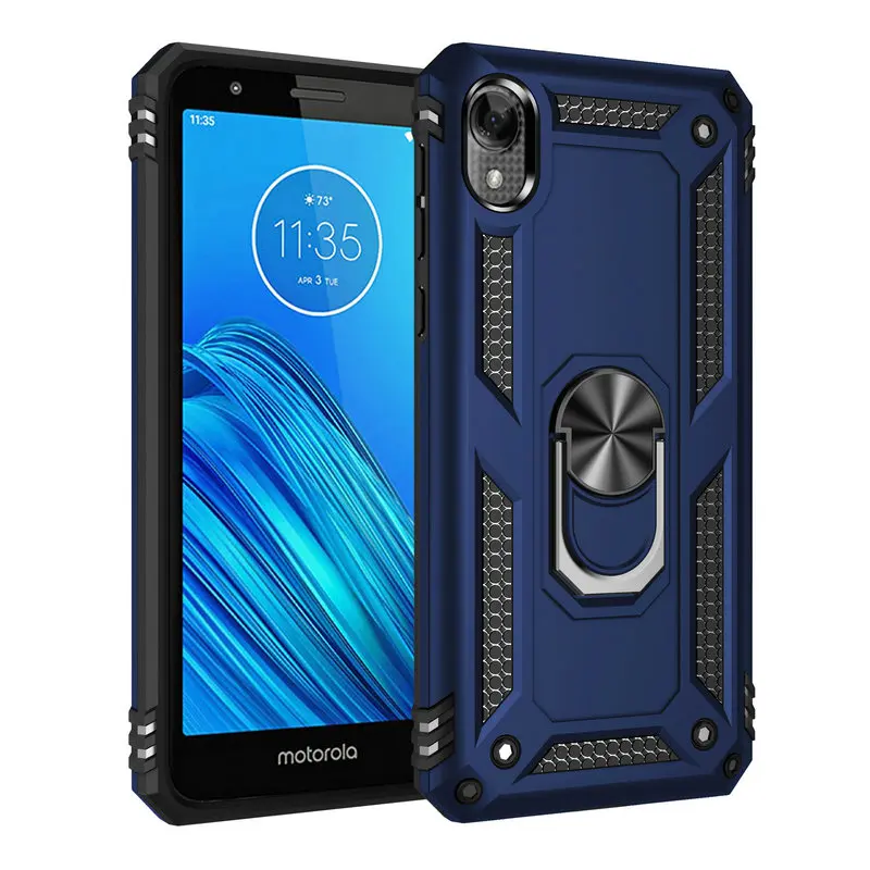 3D комбинированная Защита Чехол для Motorola Moto E6 для Motorola Moto E6 Plus E6s для Moto E Plus 6th Gen металлический чехол для телефона Cas - Color: JS DBU