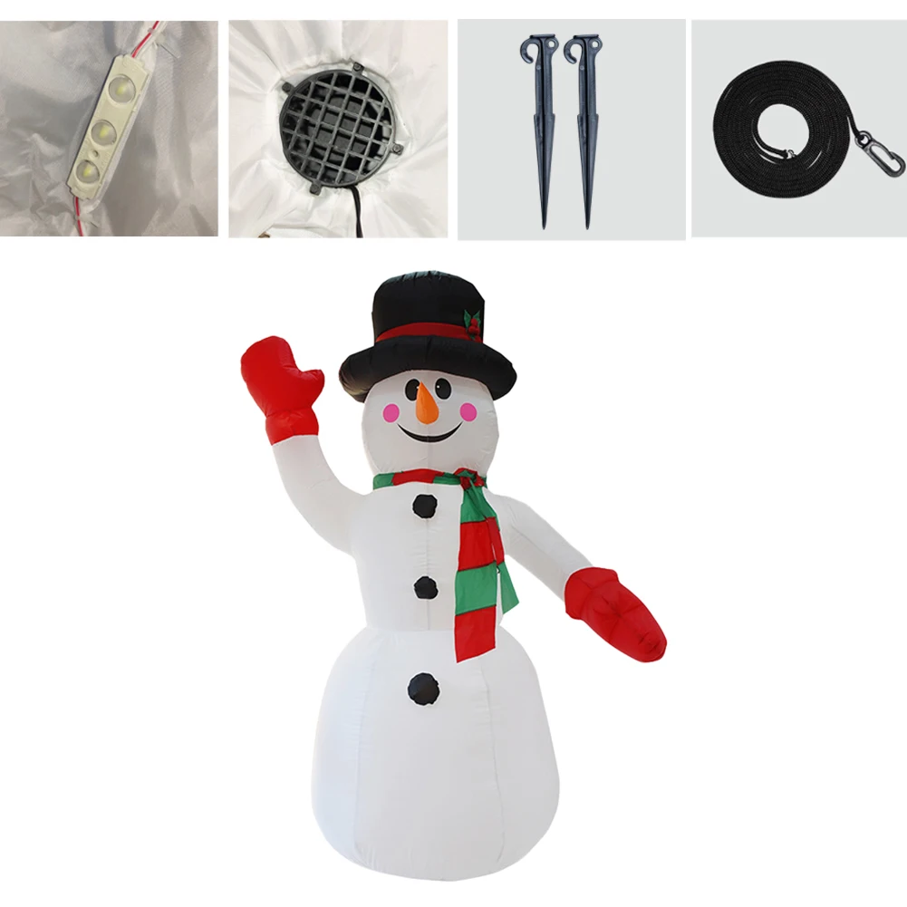 

2.4 M Home Toy Outdoor Props Party Santa Claus Holiday Inflatable Snowman Kids Courtyard Winter Christmas Decoration Figure