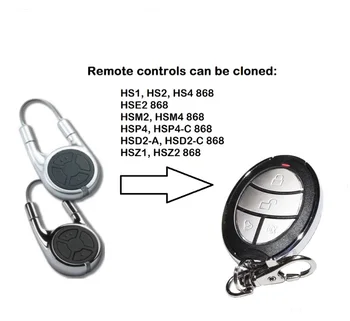 

868mhz fixed code for hsd2-A 868,hsd2-c 868 mhz garage copy remote control command