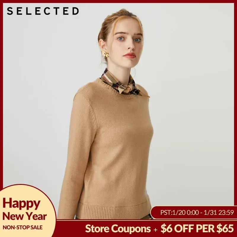 

SELECTED Women's Fake Two-piece Woolen Knit Sweater R|419413511