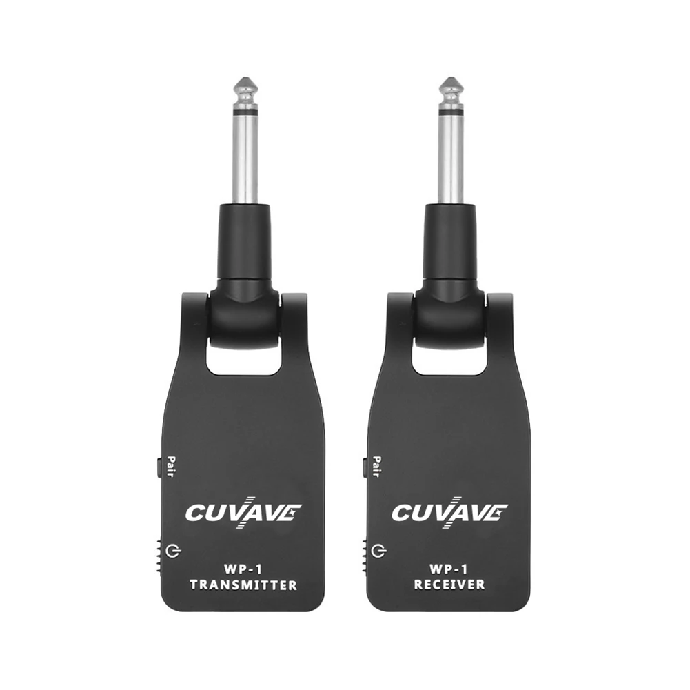 Wireless Guitar System Transmitter Receiver Built-in Rechargeable Battery 30 m Transmission Range Universal Electric Bass