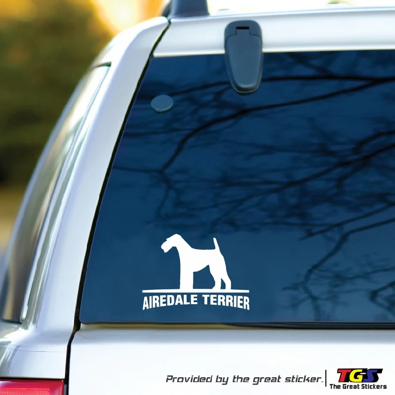 Будет наклейка AIREDALE TERRIER собака автомобиль виниловая Спортивная для автомобиля