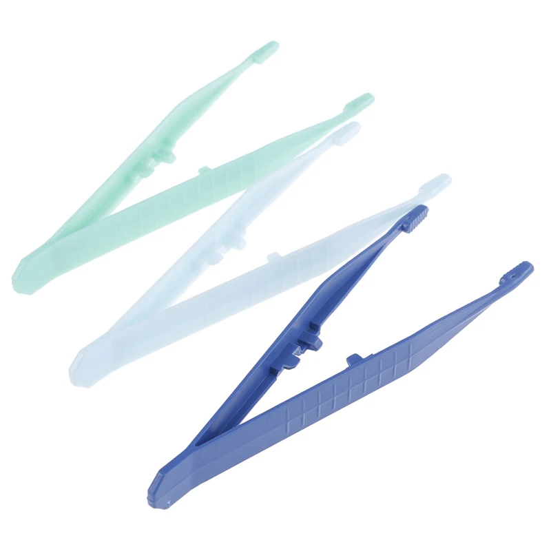 10XReptiles Feeder Tweezer Plastic Terrarium Clamp Feeding Tongs Tool Skid Clips