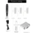 Черный Перманентный Комплект машины макияжа С Pro Box Microblading Tattoo Machine Pen,Tattoo needles and Tips Embroidery Tattoo SET