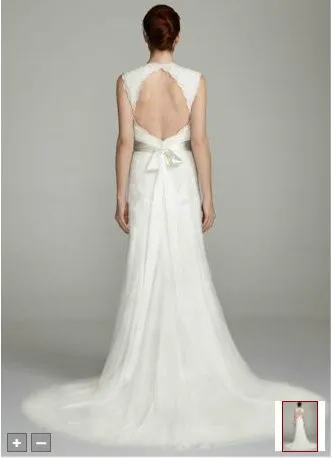 Vestido de noiva, свадебное платье Давида, кружевное свадебное платье,, сексуальное, открытая спина, простое, труба, с замочной скважиной на спине, кружевное свадебное платье es