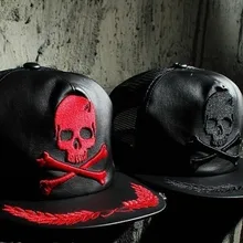 Унисекс Хип-хоп шляпы череп металлические бейсбольные кепки без украшений мужская повседневная солнцезащитная Кепка бейсболка кепка плоская шляпа