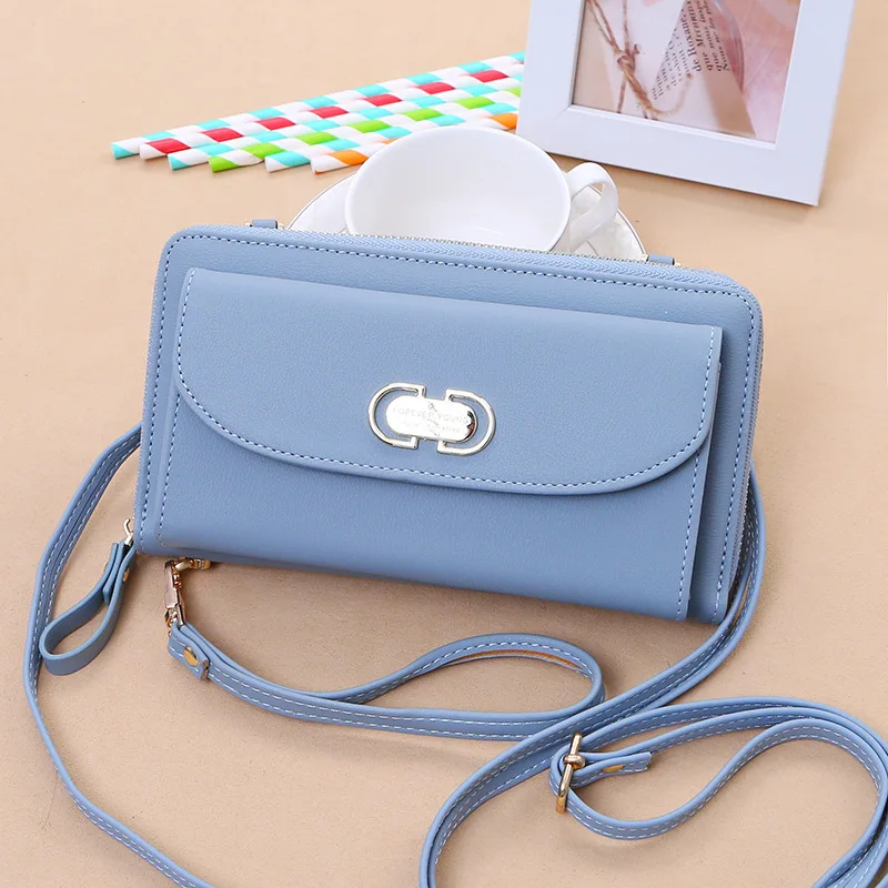 

Shoulder Bag Women's 2018 New Style Korean-style-Style Long Wallet Simple Large-Volume Multi-functional Mobile Phone