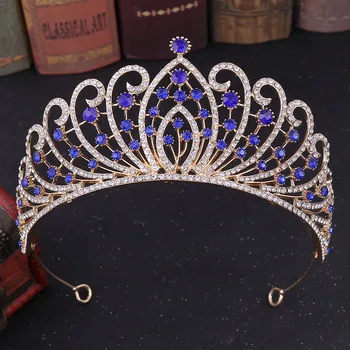 

DIEZI 6 Colors New 2019 Fashion Baroque Crystal Bridal Crown Tiaras Luxury Diadem Tiaras For Women Bride Wedding Hair Accesories