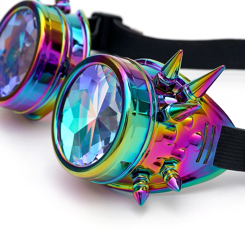 New Style Steampunk Glasses Retro Punk Gothic Cosplay Goggles Halloween Rave Fashion Glasses