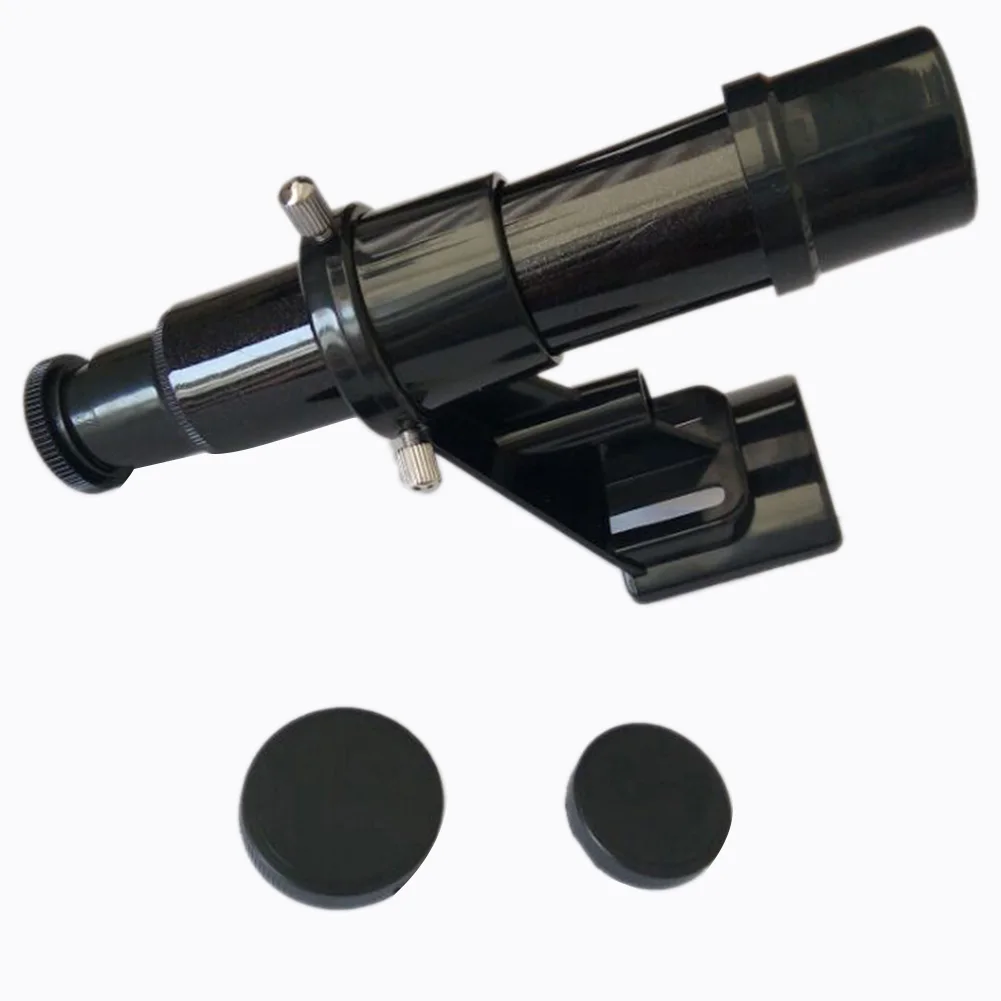 5 X 24 Astronomical Telescope Finder Scope Optical Viewfinder Sight with Black Crosshair Monoculars