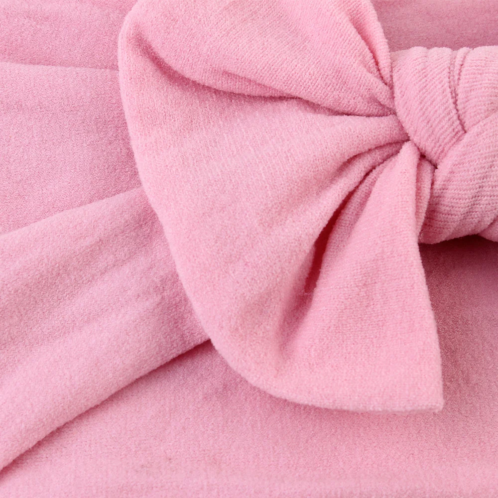 2020 Newborn Toddler Baby Girls Head Wrap Rabbit Big Bow Knot Turban Headband Hair Accessories For 0-2Y Babies Bebe Kids Gifts newborn socks for babies