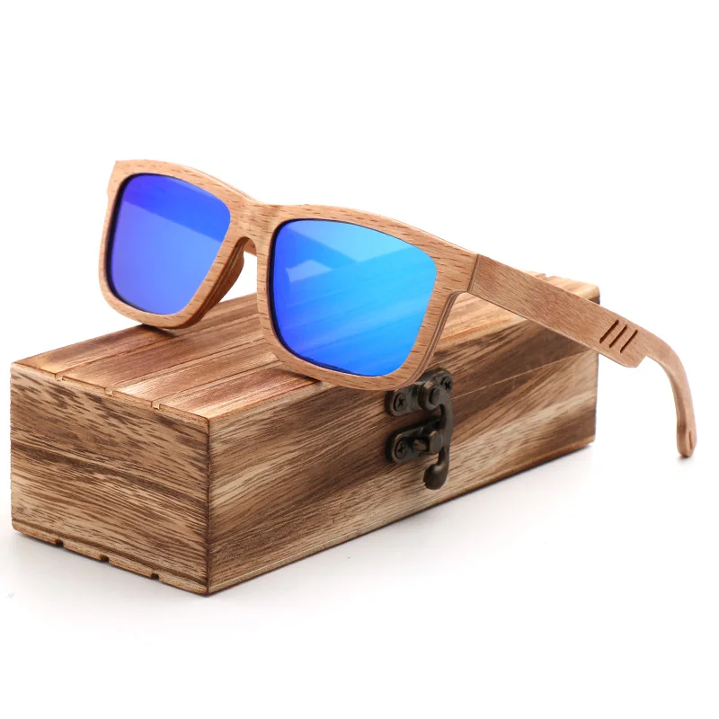 

Handmade Vintage Wood Sunglasses Men Polarized Sun Glasses Women UV400 Square Ebony Zebra Wooden Sunglasses 2020 High quality