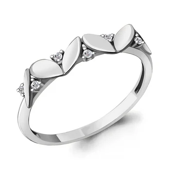

Ring AQUAMARINE with cubic, silver 925
