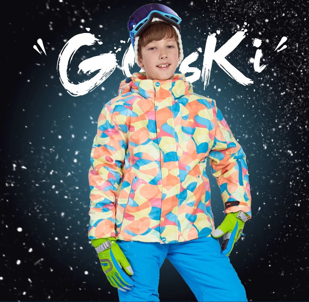 boys belted ski jacket