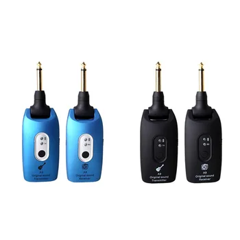 

2.4GHz Guitar Wireless System 280 Degree Rotation Built-in Rechargeable Battery Transmitter Receiver Musical Instrument Parts