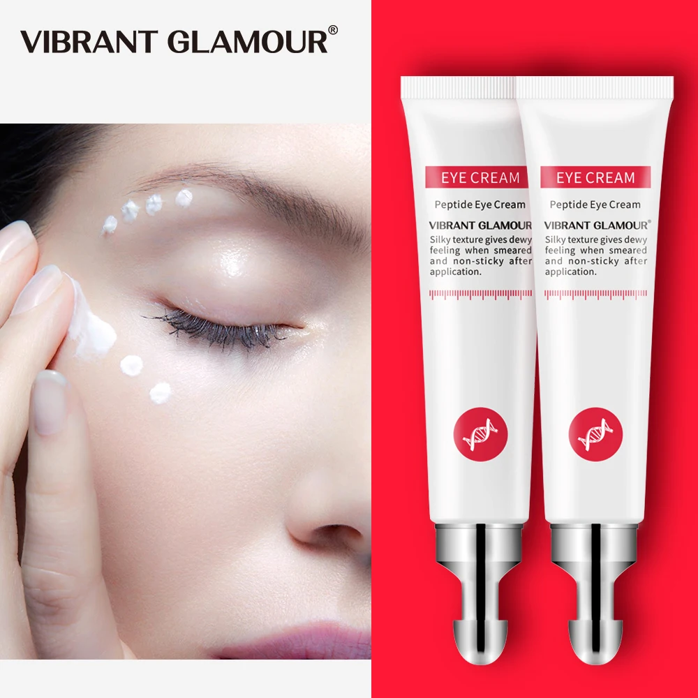 

VIBRANT GLAMOUR Peptide Collagen Eye Cream Set Moisturizing Anti-Wrinkle Remove Dark Circles Anti-Aging Eye Skin Care 2Pcs