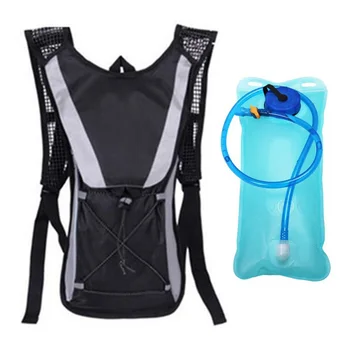 

Adjustable Sport Backpack Nylon Rucksack Vest 2L Water Bladder Bag Running