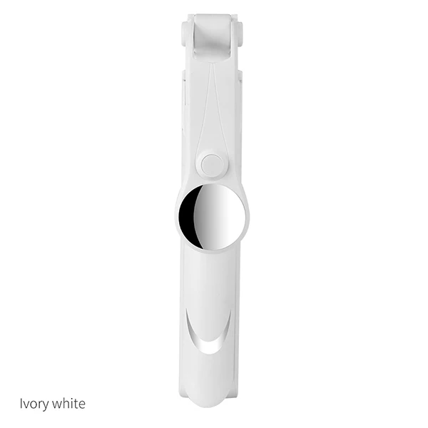 Bluetooth селфи палка Штатив для iphone/Android/huawei/Xiaomi ручной пульт дистанционного управления затвором Выдвижной мини-штатив с зеркалом светильник - Цвет: XT09S-Ivory White