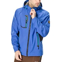 Зимняя мужская Осенняя Лыжная теплая куртка Повседневная модная однотонная Водонепроницаемая быстросохнущая дышащая спортивная уличная куртка на молнии с капюшоном# g4