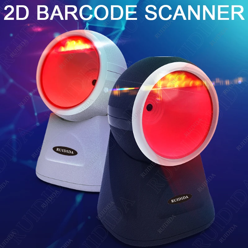 Barcode Scanner Platform 1D 2D Desktop Omnidirectional Hands-Free Wired USB QR Code PDF barras