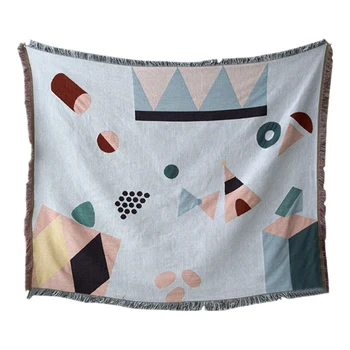 

Nordic Throw Blanket Multifunction Wonderland Decor Slipcover Sofa Bed Non-Slip Stitching Soft All Match Sheet Blankets