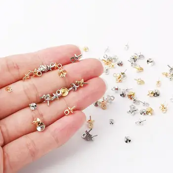 

50pcs/lot DIY Fashion Jewelry Accessory Hanging Cap Claw Nails Alloy Material Rhodium Plating Pendant Making Department