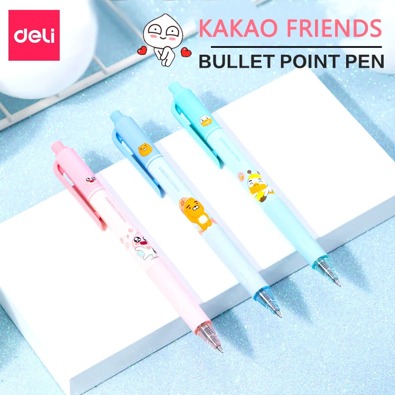 デリ 素敵な12本のペン 韓国の文房具 カワイイ 芸術的な学生のためのオフィスアクセサリー Aliexpress
