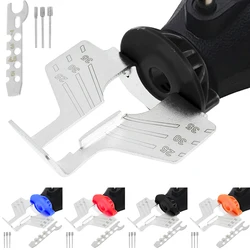Kit d'aiguisage de scie à chaîne HSS, accessoire d'affûtage de scie à chaîne, tête d'adaptateur, broyeur rotatif, outil pour scies à chaîne, scies électriques 
