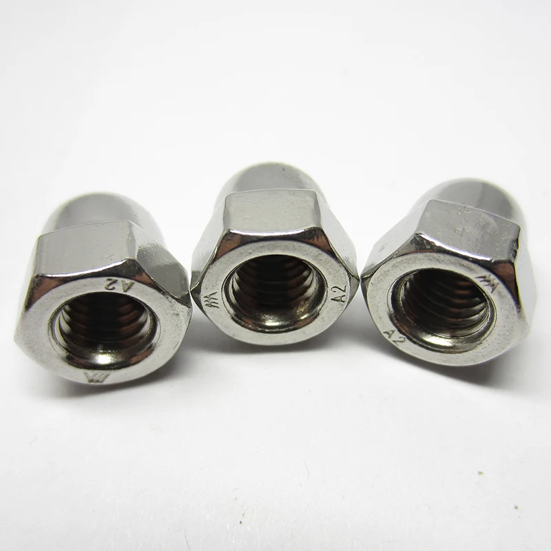 Hexagon Nuts Carbon Steel Nuts Flange Nut M3-M16 304 Stainless Steel Cap Nuts