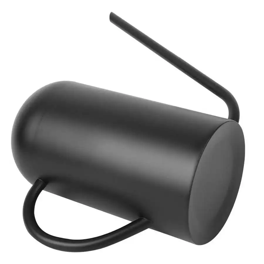 1.5L Stainless Steel Long Spout Watering Pot for Garden Flowers Plants Irrigation Tool Black Garden Watering Can