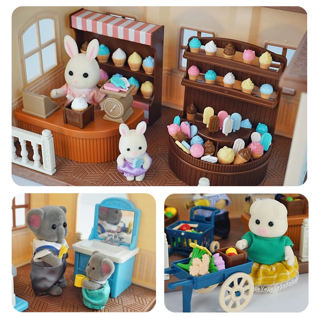 Milk Bread Toy Supermarket Miniatures Forest Family Dinette Child Toy Kitchen Cookies Bakery Mini Food Dollhouse Groceries Toys 3