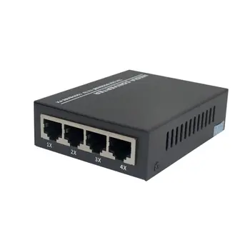 

HTB-GS14-B Gigabit Fiber Transceiver 1 Light 4 Electric Single Mode Single Fiber 4 Port Optical Switch