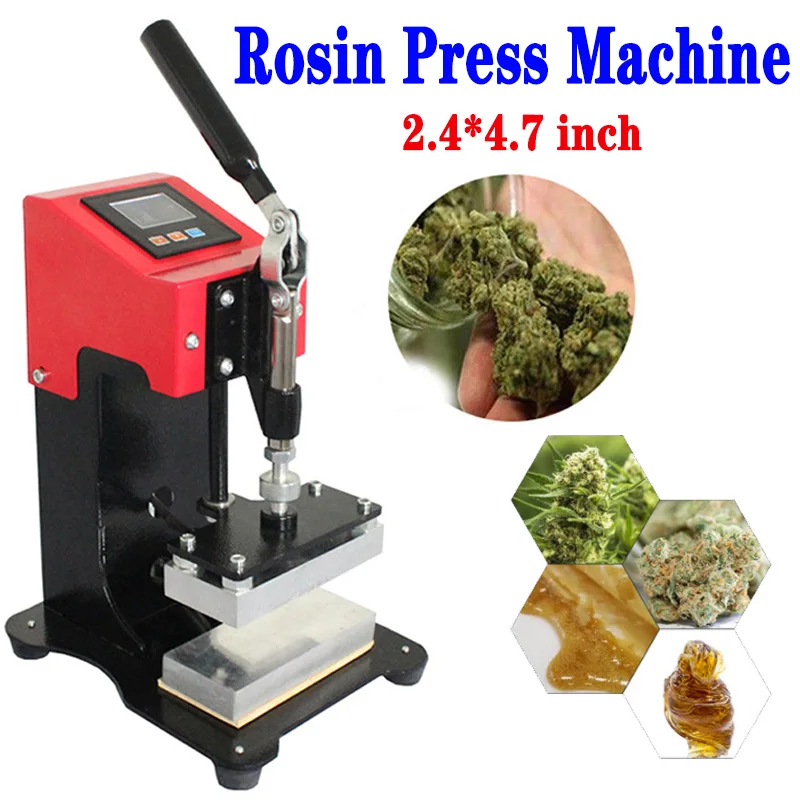US $119.80 1T New Cheapest 612cm size 2447inch Manual Rosin press Easy Operate Mini Portable Dual Heating Plates Oil Extractor