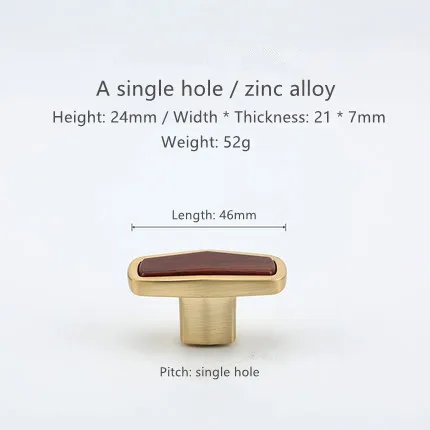 Черный Деревянный светильник, Роскошная красная Золотая дверная ручка, китайский стиль, ящик для шкафа, современный минималистический гардероб, Мебельная ручка - Цвет: Черный