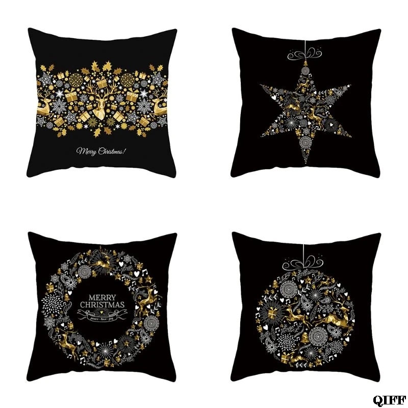 Black Outdoor Rustic Throw Pillow Covers Deer Antler Arrows Elk