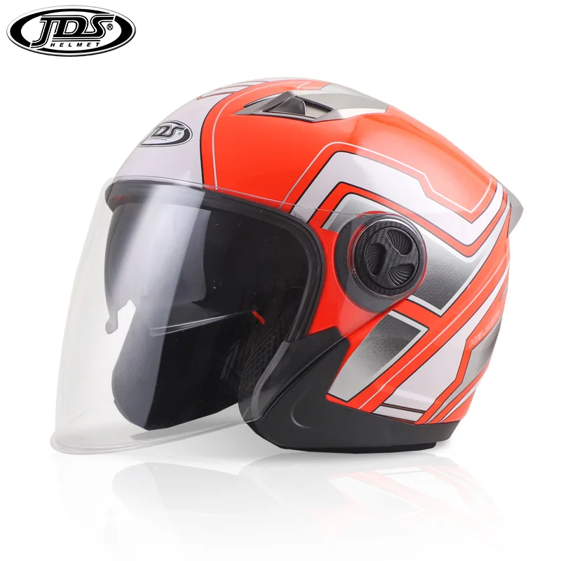 NENKI мотоциклетный шлем Мото шлем половина лица мотоциклетный шлем электрический защитный двойной объектив Мото шлем для женщин/мужчин - Цвет: JDS 838 A8