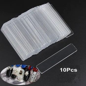

10Pcs Clear False Fake Nail Tips Display Stand Holder with Protective Film Manicure Nail Tools