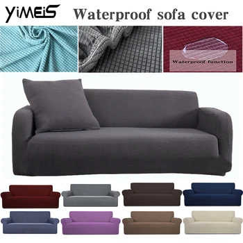 

Waterproof Sofa Cover Couch Covers Jacquard Polyester Stretch Fabric Sofa Slipcovers Jacquard Stretch Soft 1-4 Seats Couches