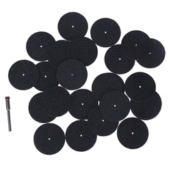 Disques de roue de coupe renforcée en fibre de verre, avec 1 mandrin, outil adapté aux outils rotatifs, électrique, métal, bois, 26 pièces/ensemble, 1/8 pouces 