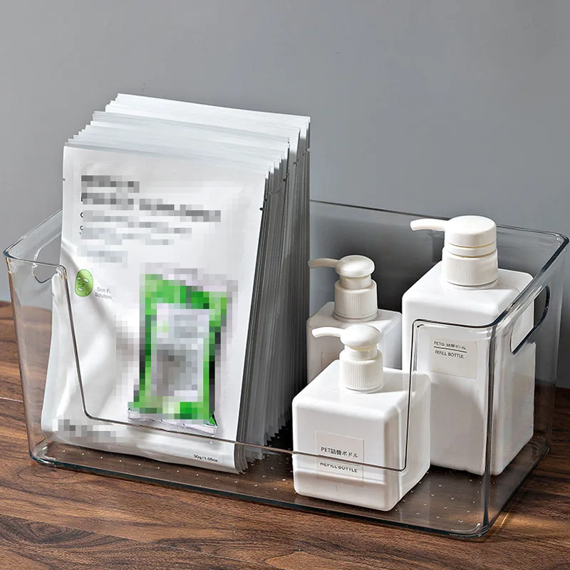 Clear Facial Mask Storage Basket Desktop Makeup Cosmetic Closet