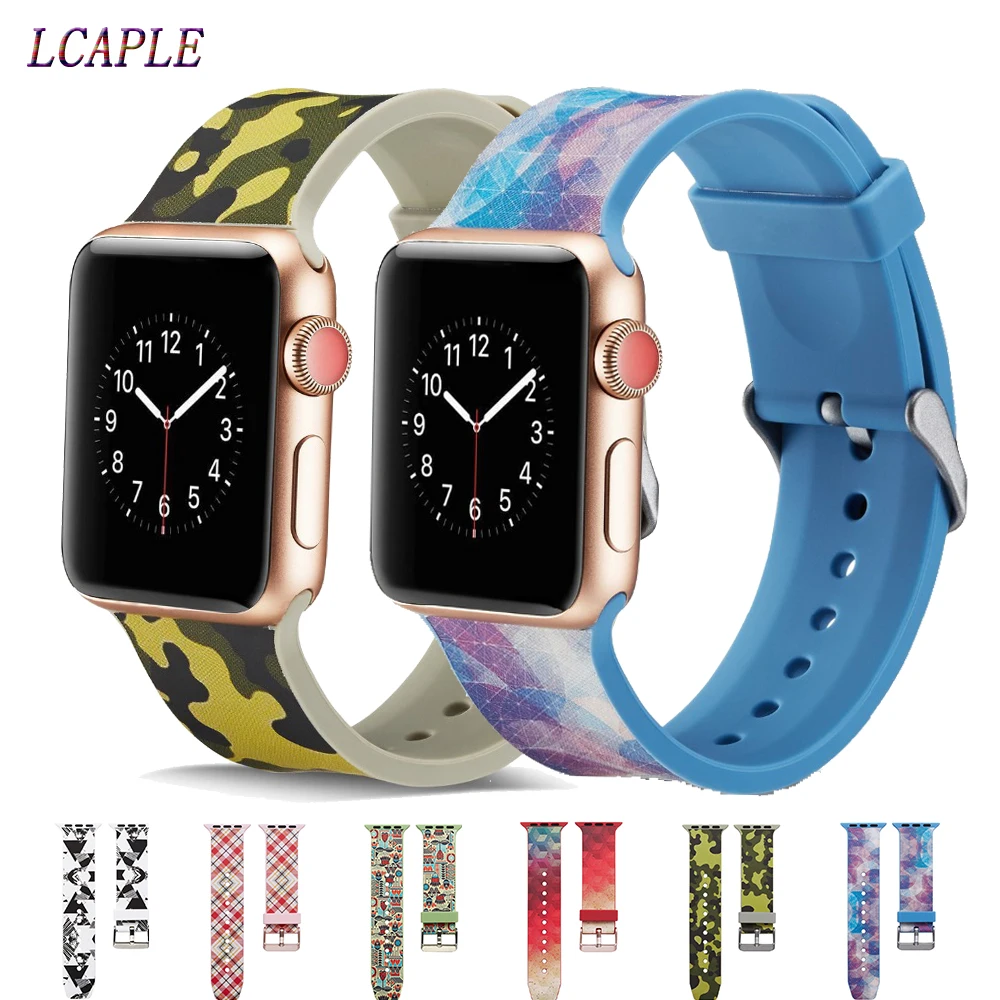 Силиконовый ремешок для часов apple watch 4 band 42 мм 44 мм correa apple watch 38 мм iwatch band 40 мм ремешок для браслета