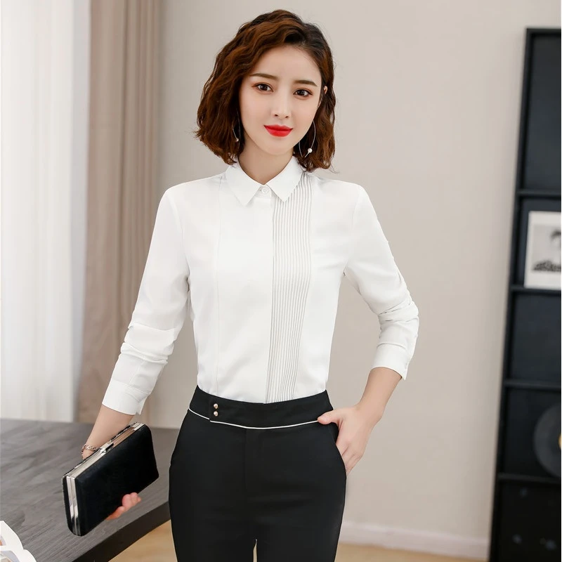 Long Sleeve Office Ladies Tops Clothes ...