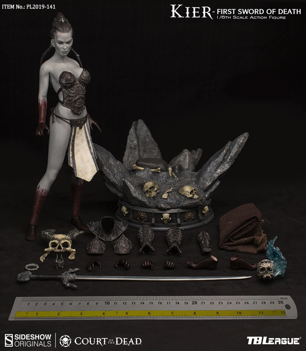 1:6 фигурка куклы Kier-первый меч смерти Женский воин с бесшовным корпусом 1" фигурка Коллекционная кукла пластиковая модель игрушки