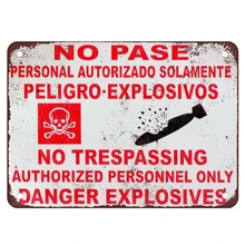 Вход воспрещен! авторизованный персонал только опасное вещество. Ретро жестяной знак винтажная металлическая картина украшение стены