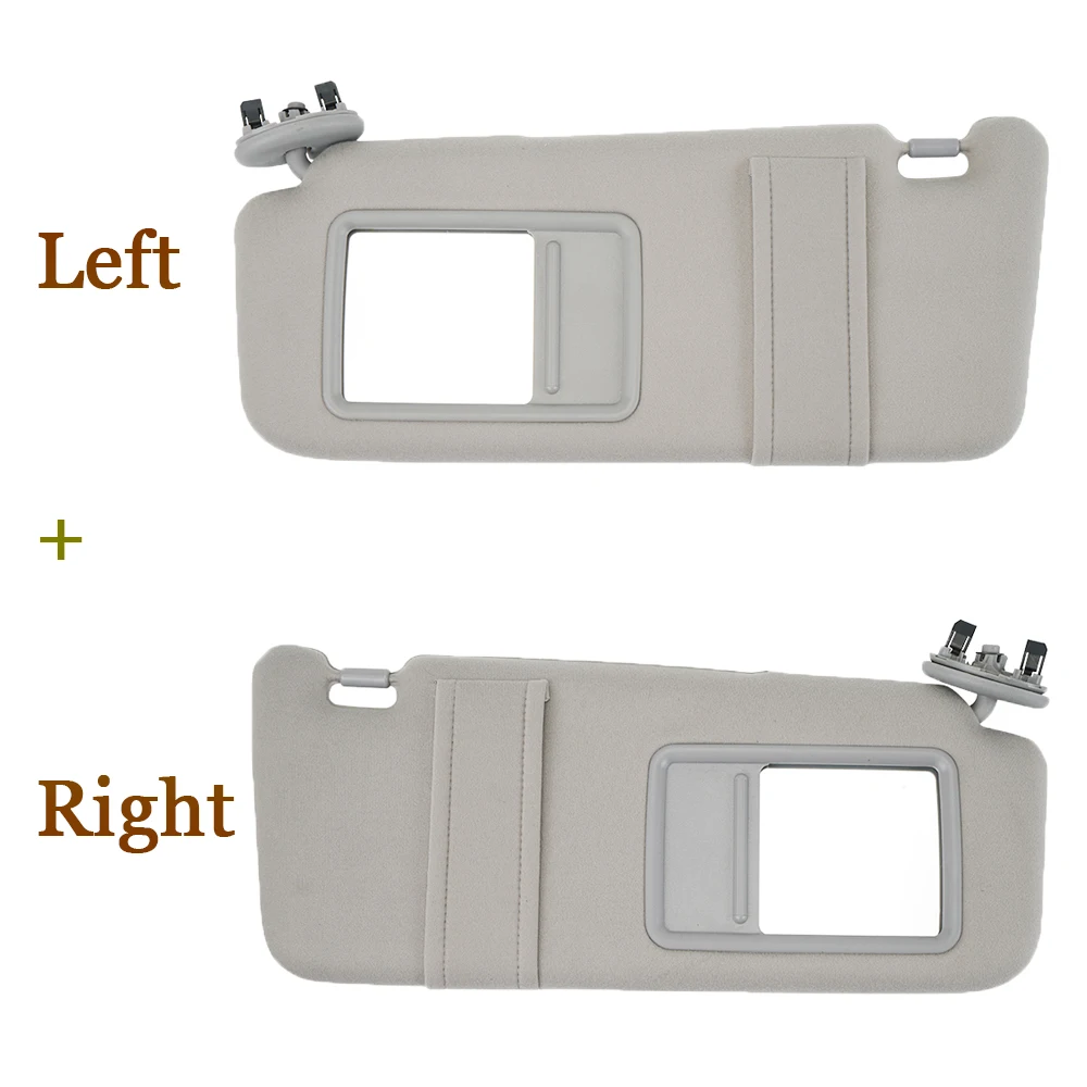 1 Pair H2CNC серый солнцезащитный козырек для Toyota Camry 2007-2011 солнцезащитный козырек без люка Левая Правая сторона - Цвет: 1 Pair