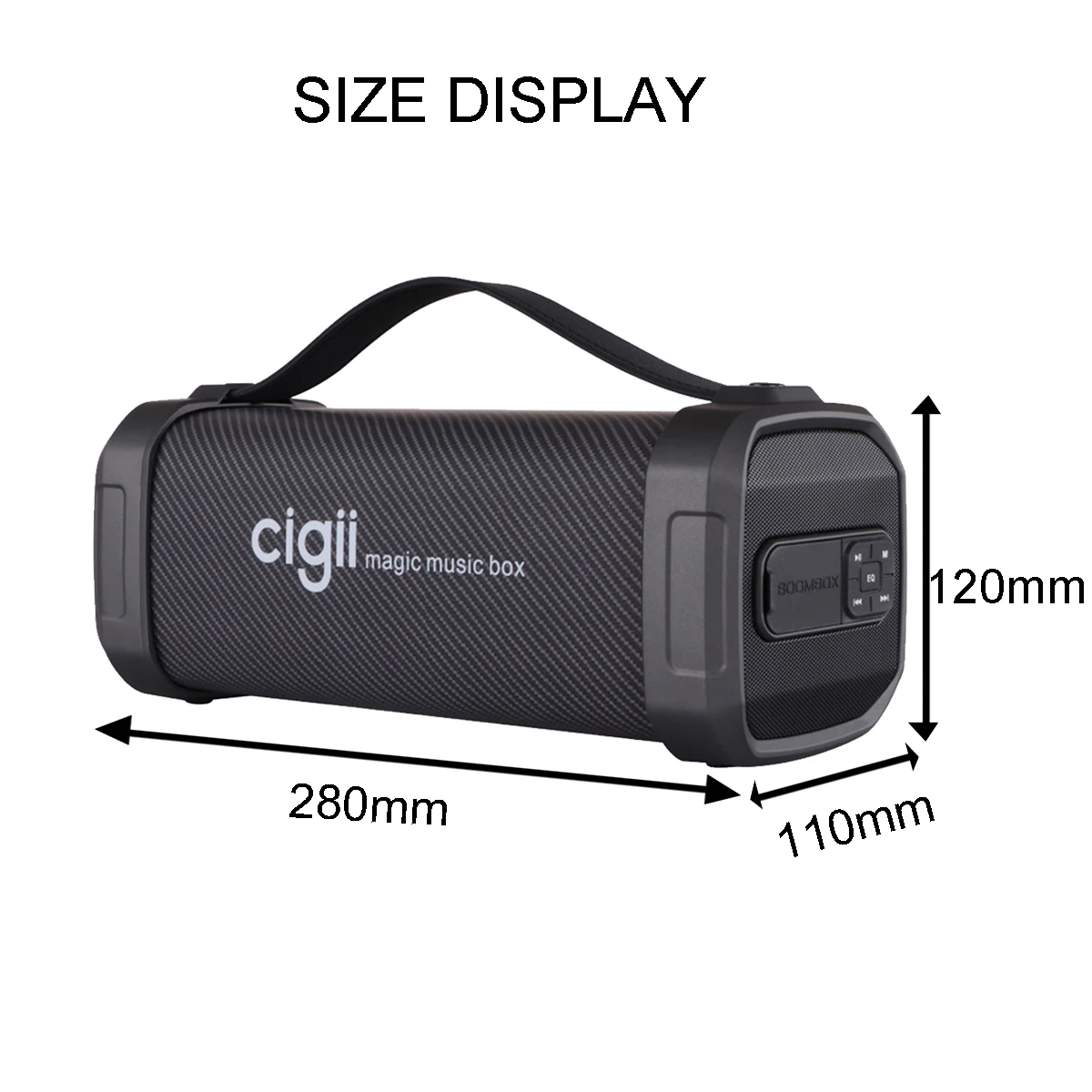 10 Вт портативный Bluetooth динамик CIGII F62D шумоподавление наружные наушники Поддержка FM радио USB AUX с ремешком A2DP беспроводной