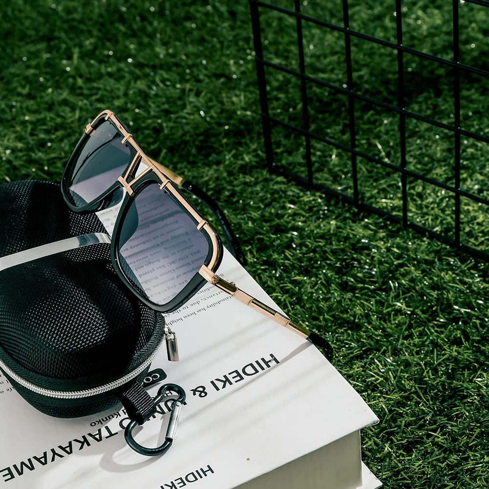 

Yvan New Retro Coating Eyewear Women Men Metal Sunglasses Sun Glasses Steampunk Vintage Fishing Brand Designer Cat Eye Fox Legs