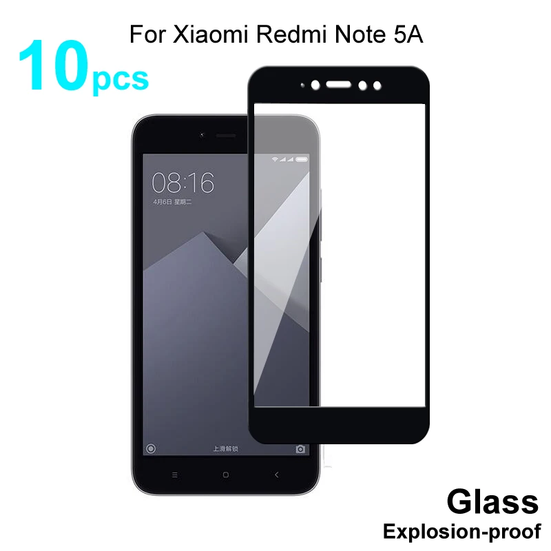 Полное покрытие закаленное стекло для Xiaomi Redmi Note 5A защита экрана Защитное
