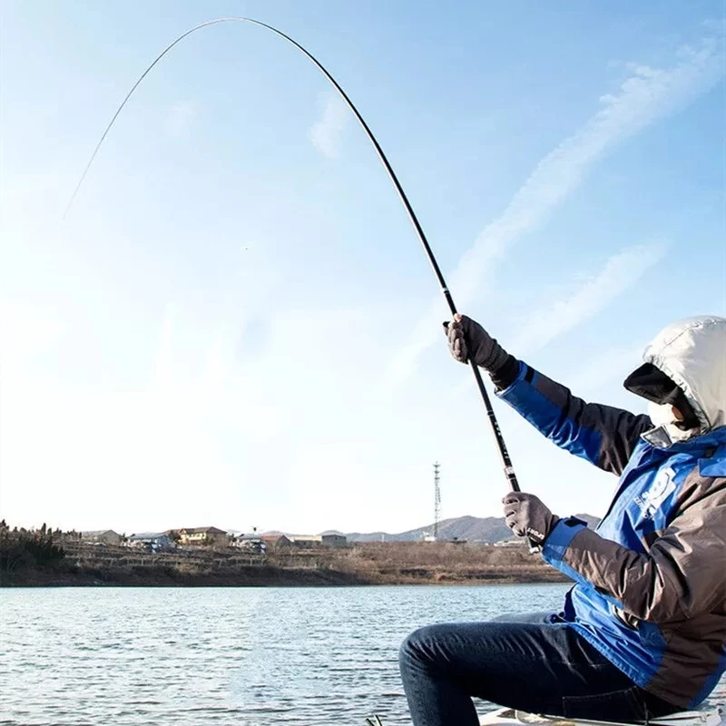 High Quality Carbon Fiber Telescopic Power Hand Pole Fishing Rod 2.7M-10M Travel Ultra light Carp Feeder VBONI | Спорт и развлечения