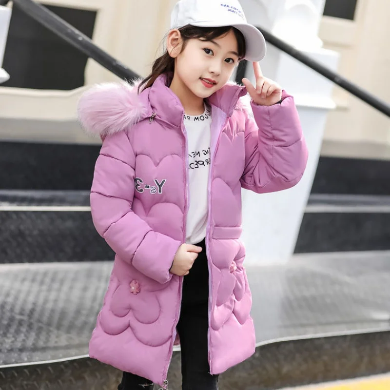 

Girl Winter Jacket 2019 New Korean Version of The Big Boy Down Coat Section of Thick Cotton Coat Winter Jacket Girls Coat